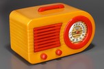 Stunning Fada 1000 Insert ’Bullet’ Catalin Radio Yellow + Red trim